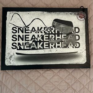 Black & White Sneakerhead Wall Art Sign